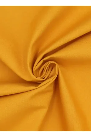 Yellow Organic Premium Cotton Fabric by the Metre Brand New