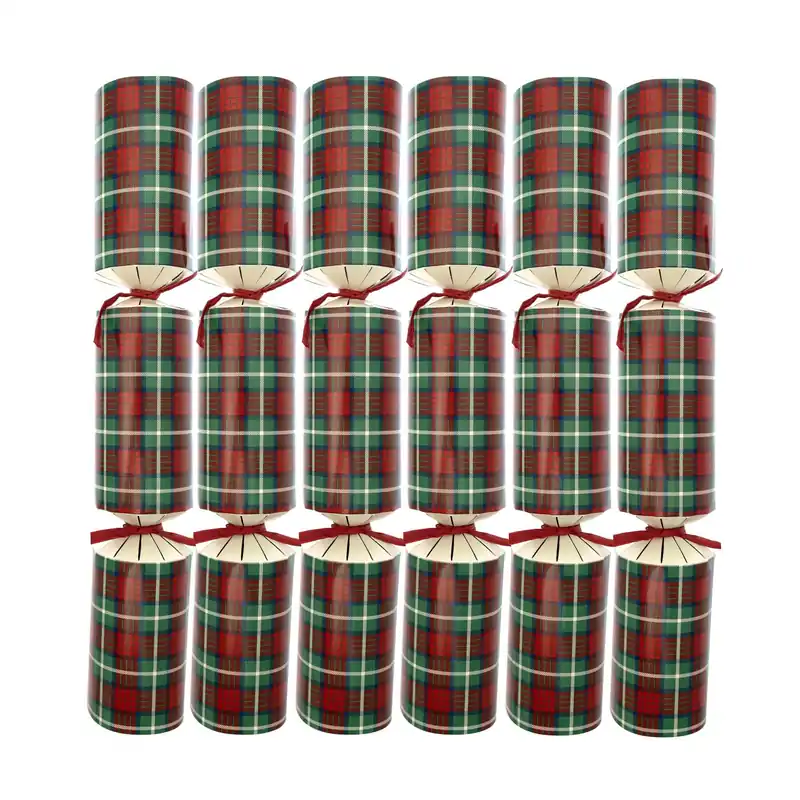 Mega Sale Tartan Fillable Crackers 6 Pack