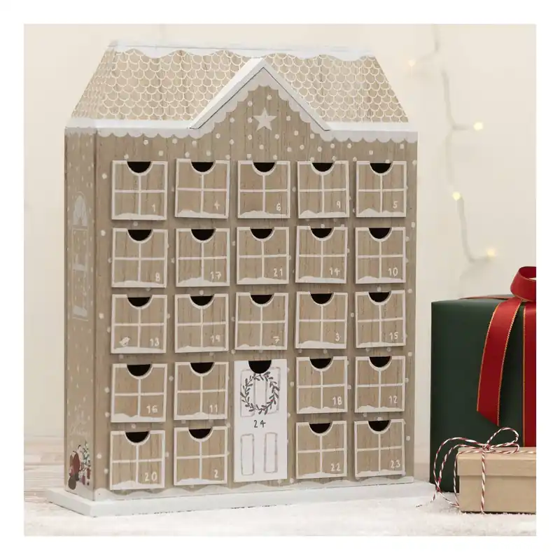 Time-Limited Wooden Advent House