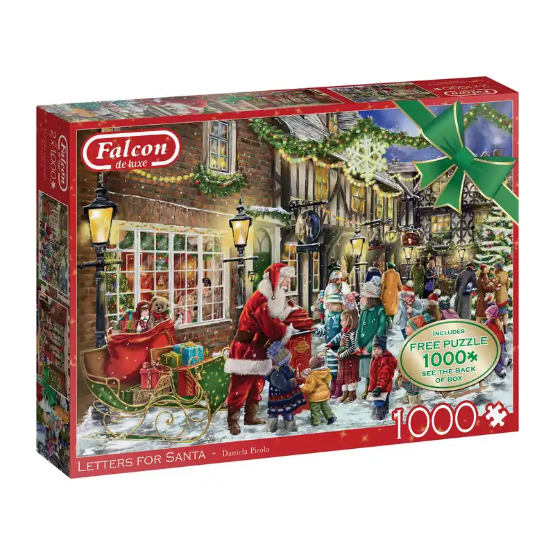 Falcon Letters for Santa Puzzle 1000 Pieces 2 Pack Special Offer