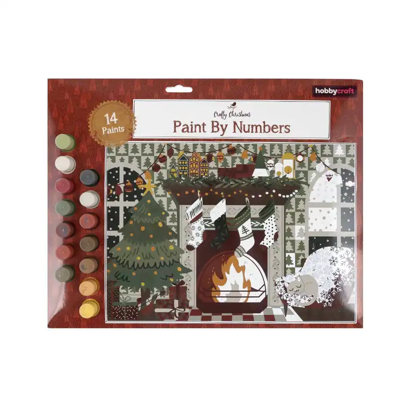 High Quality Christmas Fireplace Paint by Numbers