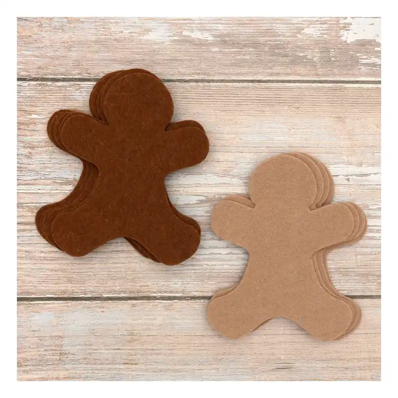 Felt Gingerbread People Set 10 Pack Reduced Price