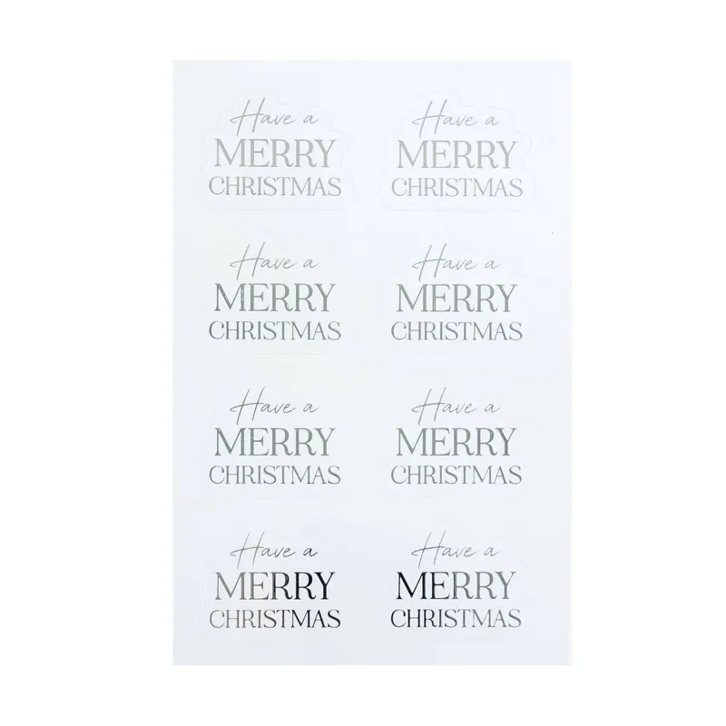 Have a Merry Christmas Foil Stickers Seasonal Sale