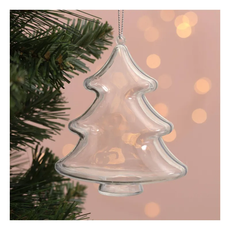 Trending Hanging Plastic Fillable Tree Decoration 10cm