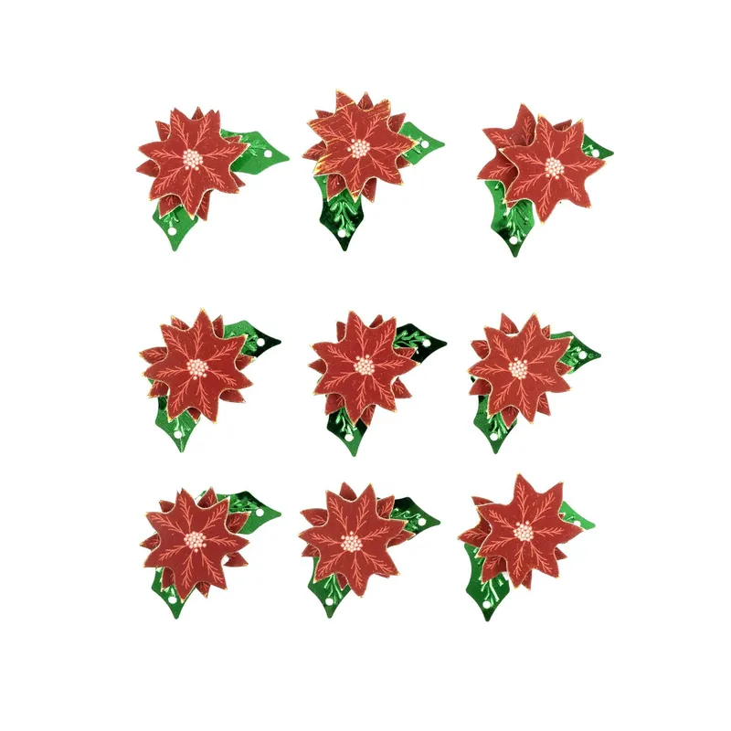 Poinsettia 3D Stickers 9 Pack Buy Online