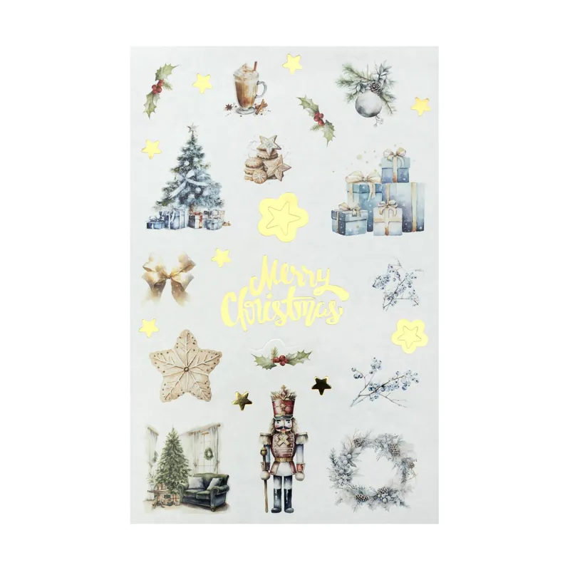 Cosy Christmas Sticker Sheet Handmade