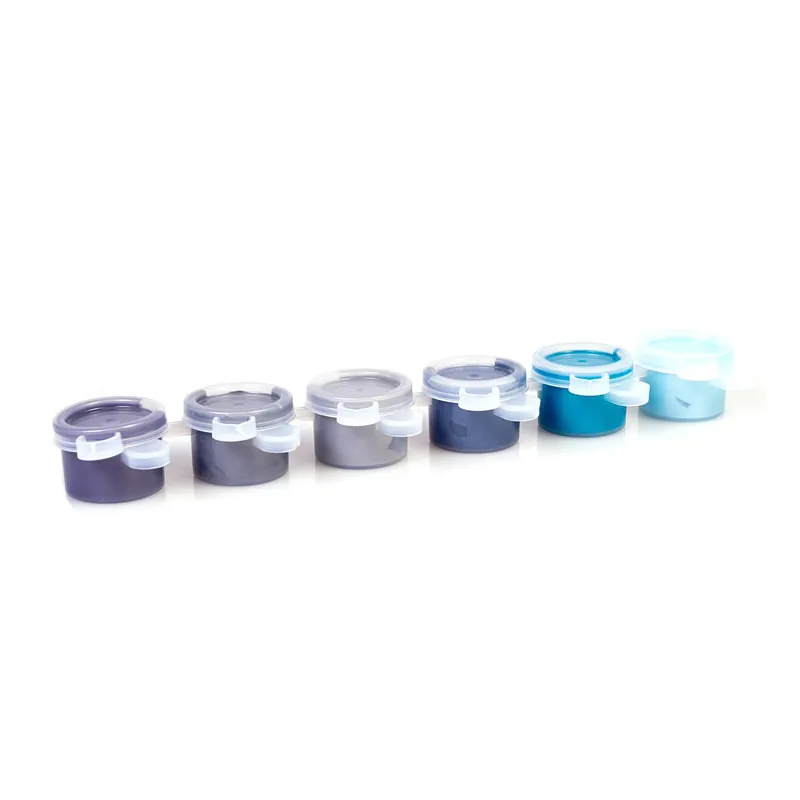 Top Pick Blue Metallic Acrylic Craft Paints 5ml 6 Pack