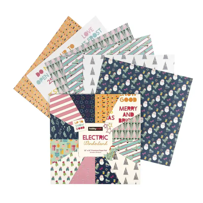 Super Sale Electric Wonderland 12 x 12 Inches Paper Pad 24 Sheets