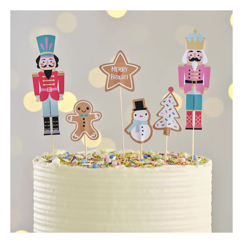 Nutcracker Cake Toppers 6 Pack Limited Time
