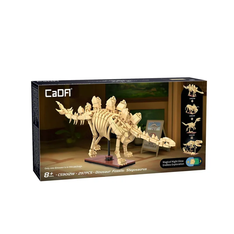 CaDA Dinosaur Fossils: Stegosaurus 297 Pieces No Minimum Order
