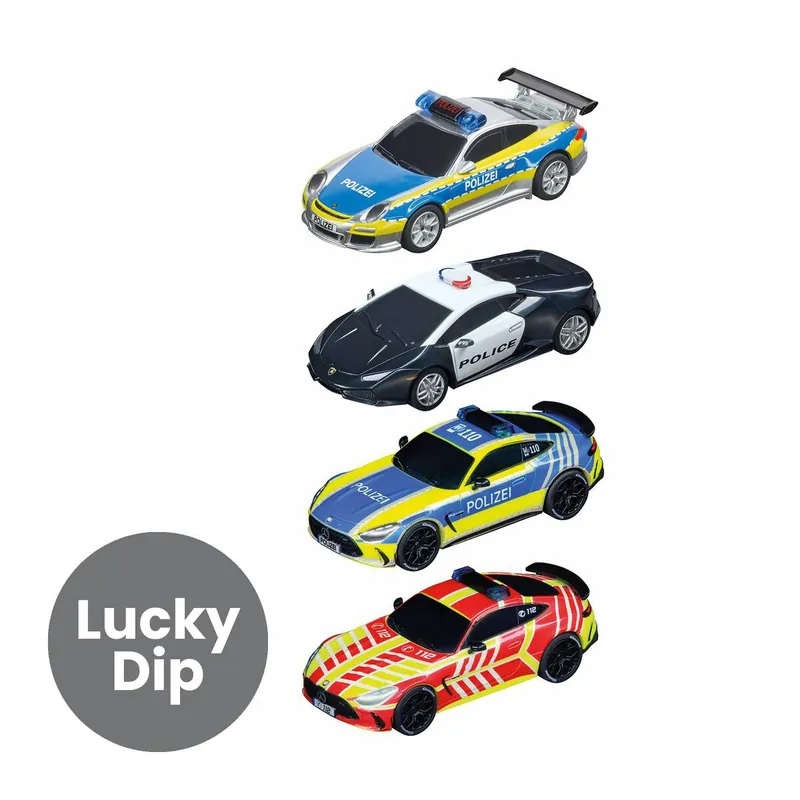 Assorted Carrera Pull & Speed Police Vehicle Special Offer