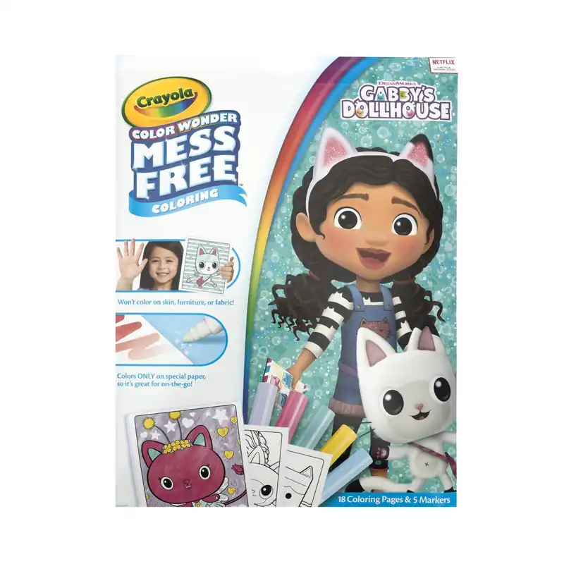 Crayola Gabby’s Dollhouse Color Wonder Colouring Set Today Only