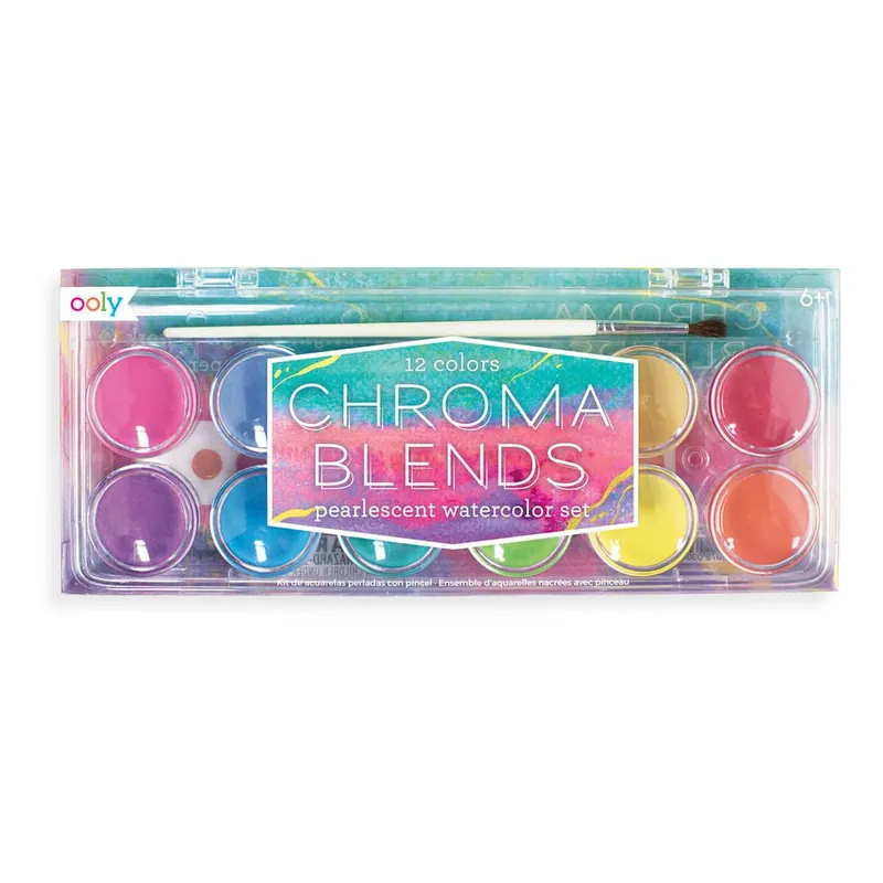 Budget Pearlescent Chroma Blends Watercolour Set 12 Pack