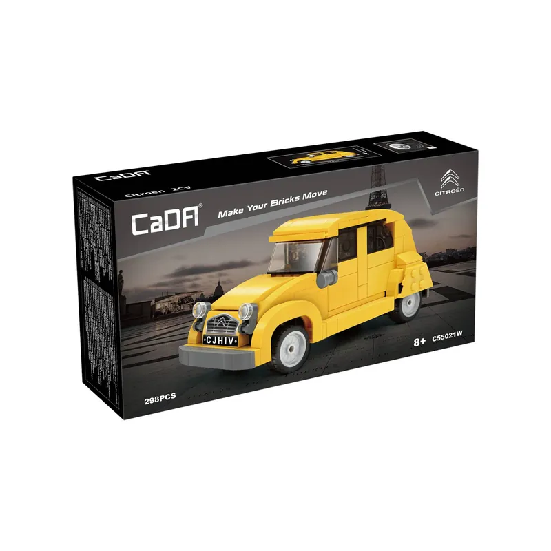 CaDA Citroen 2CV Retro Car 298 Pieces Authentic