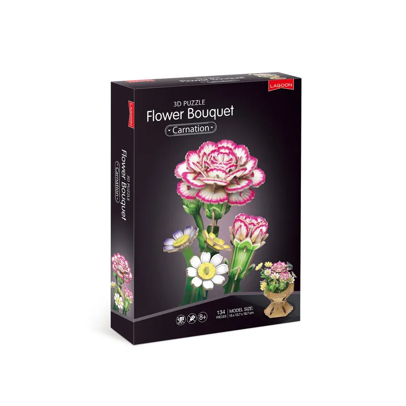 Bulk Order Carnation Bouquet 3D Puzzle