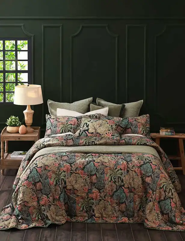 Cheap Cotton Rich Anders Bedspread Set with Linen