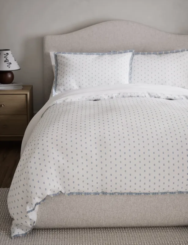 Shop Now Pure Cotton Spotty Jacquard Bedding Set