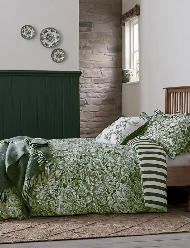 Pure Cotton Hibiscus Bedding Set Today Only