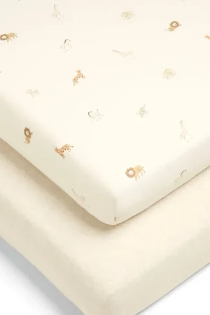 2 Pack Born to be Wild Cotbed Fitted Sheets Top Pick