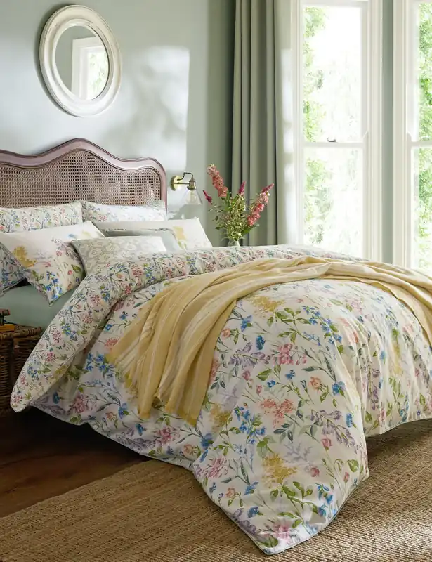 Pure Cotton Elston Garden Bedding Set Place Order