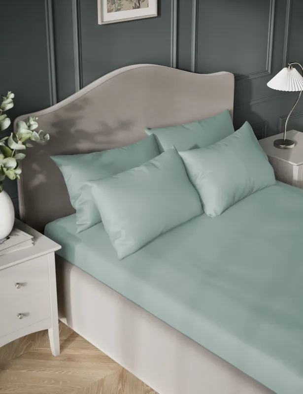 Egyptian Cotton Sateen 400 Thread Count Flat Sheet Next Day Delivery