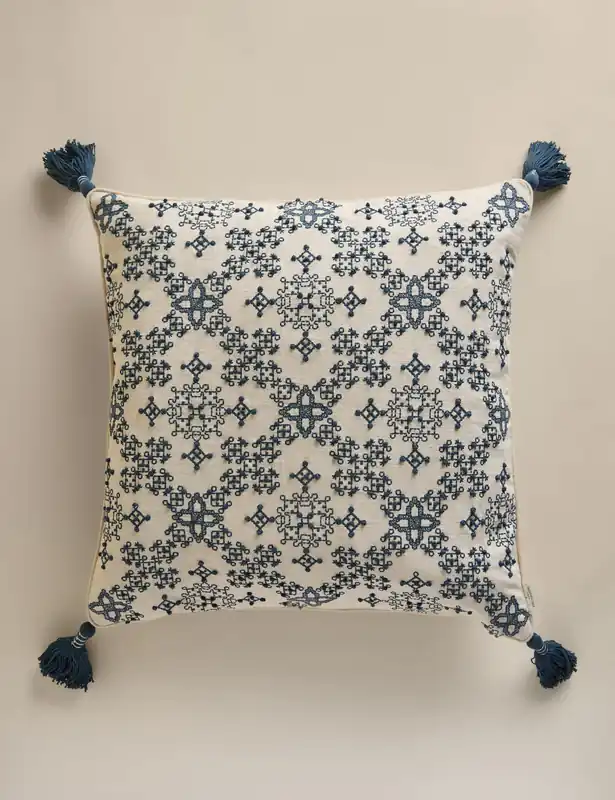 Pure Cotton Embroidered Tassel Cushion Fan Favorite