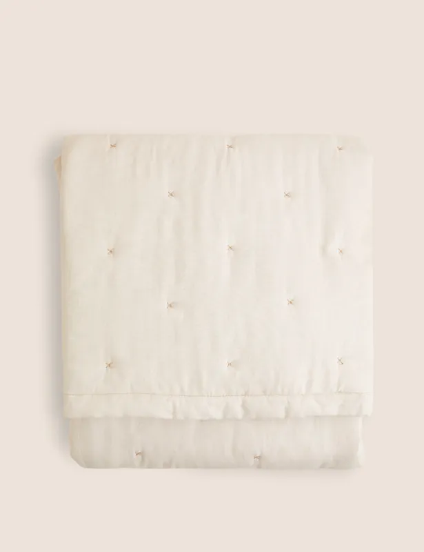 Cotton with Linen Bedspread Order Now