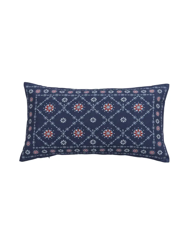Same Day Shipping Pure Cotton Grove Embroidered Cushion