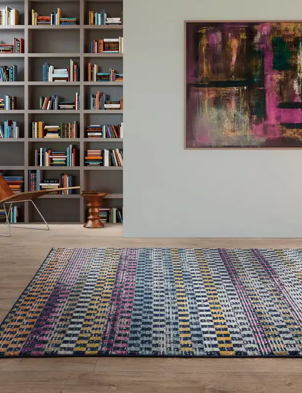 Muse Check Bright Woven Rug Deal