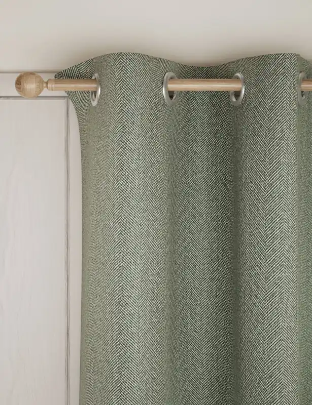Fan Favorite Herringbone Eyelet Curtains