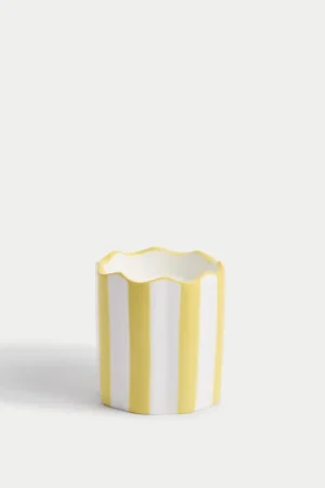 Yuzu & Pomegranate Striped Scented Candle Price Drop