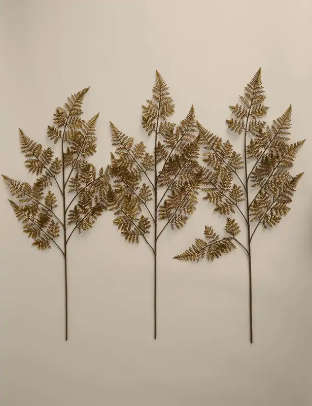 Same Day Shipping Set of 3 Artificial Fern Single Stems