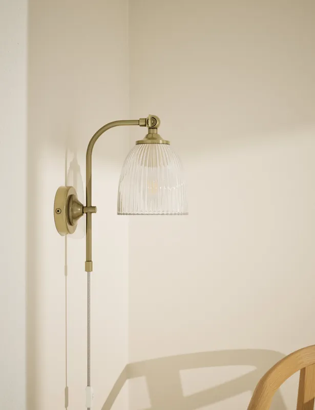 Ribbed Plug In Wall Light Top Rated