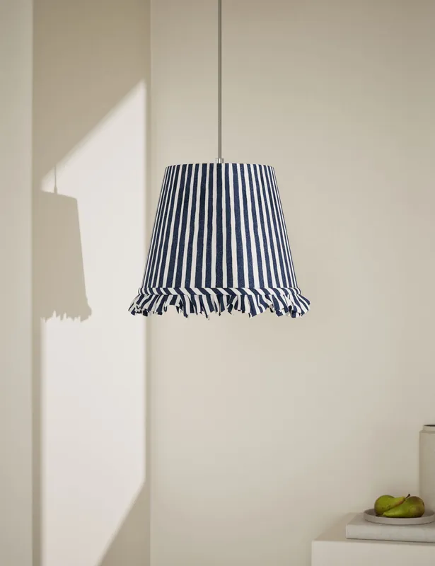 Watercolour Stripe Ruffle Edge Lamp Shade Today Only