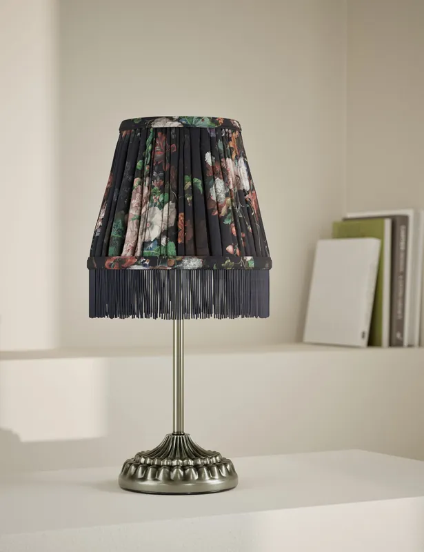 Get Yours Floral Pleated Rechargeable Table Lamp