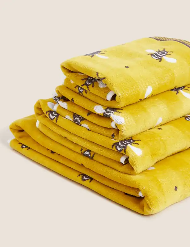 Price Drop Pure Cotton Repeat Bee Towel