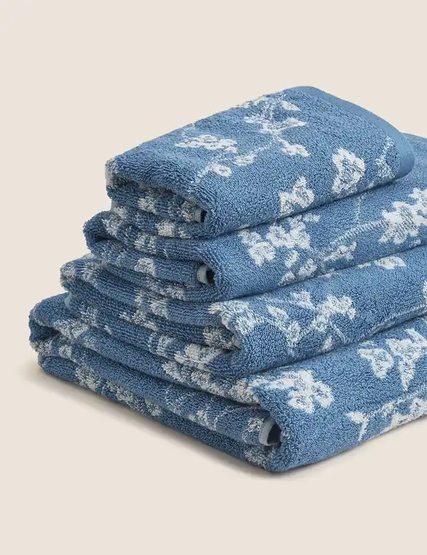 Super Soft Pure Cotton Floral Jacquard Towel Crafted