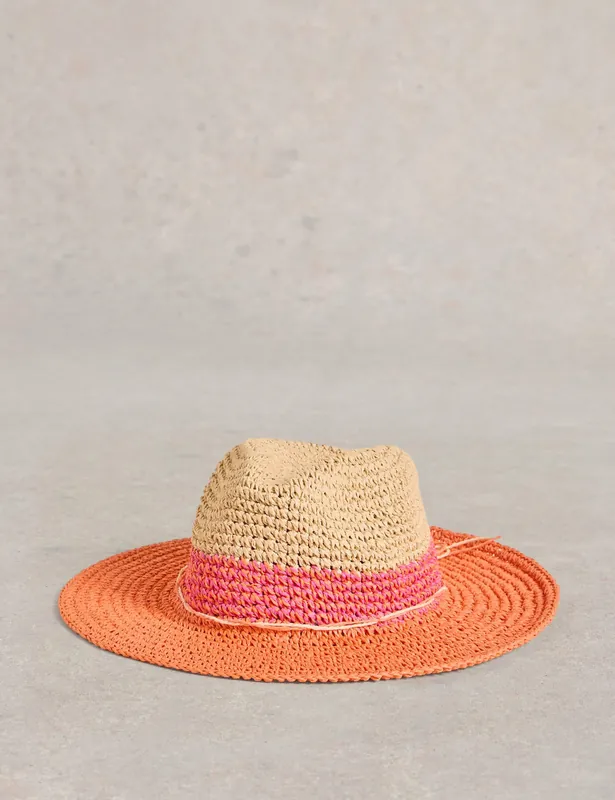 Straw Fedora Hat Price Cut