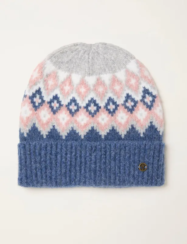 While Supplies Last Knitted Fair Isle Beanie Hat