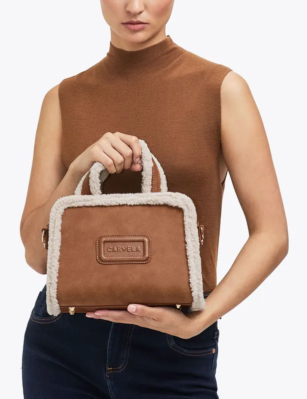 Borg Top Handle Tote Bag Reduced Price