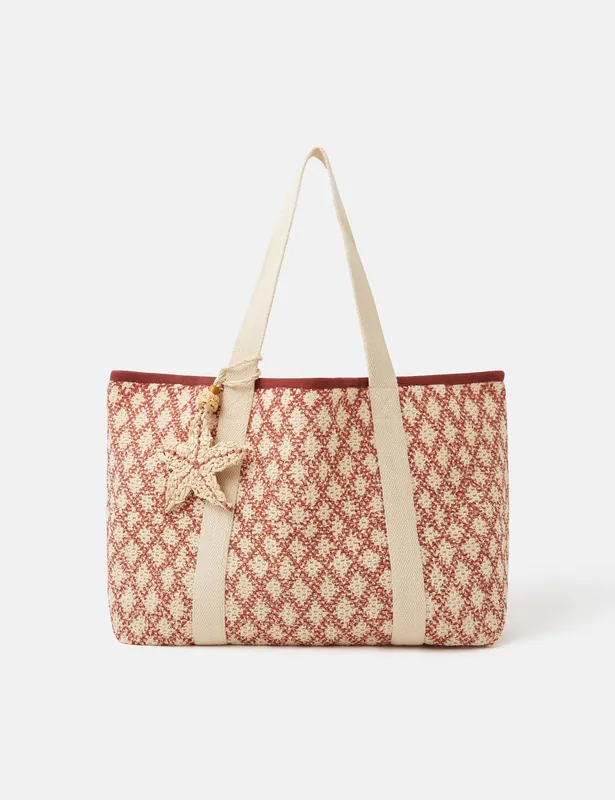 Cotton Blend Printed Shopper Buy Direct
