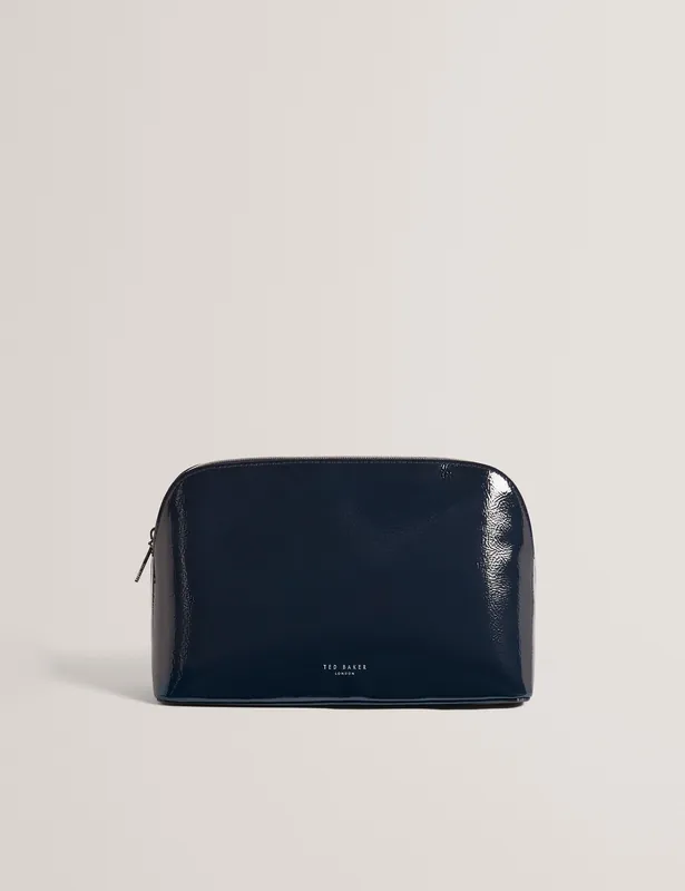 Secure Checkout Faux Leather Wash Bag