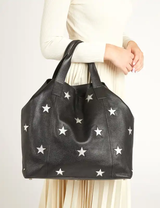 Leather Star Tote Bag Special Discount