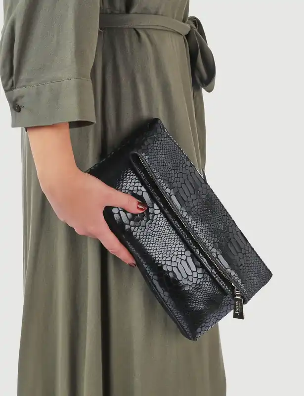 Leather Patent Snakeskin Clutch Bag Big Sale