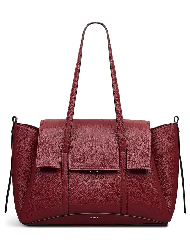 Leather Chancery Flapover Shoulder Bag New Release