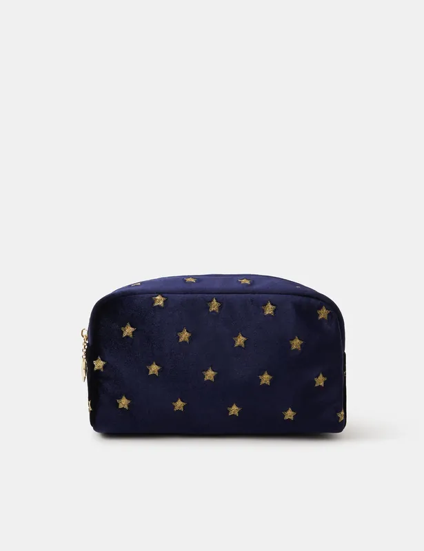 Embroidered Stars Make Up Bag Limited Offer